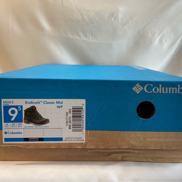 NEW! (not worn) 9.5 Columbia Men's Endicott Classic Mid WP Boot #OBO - Picture 4 of 9